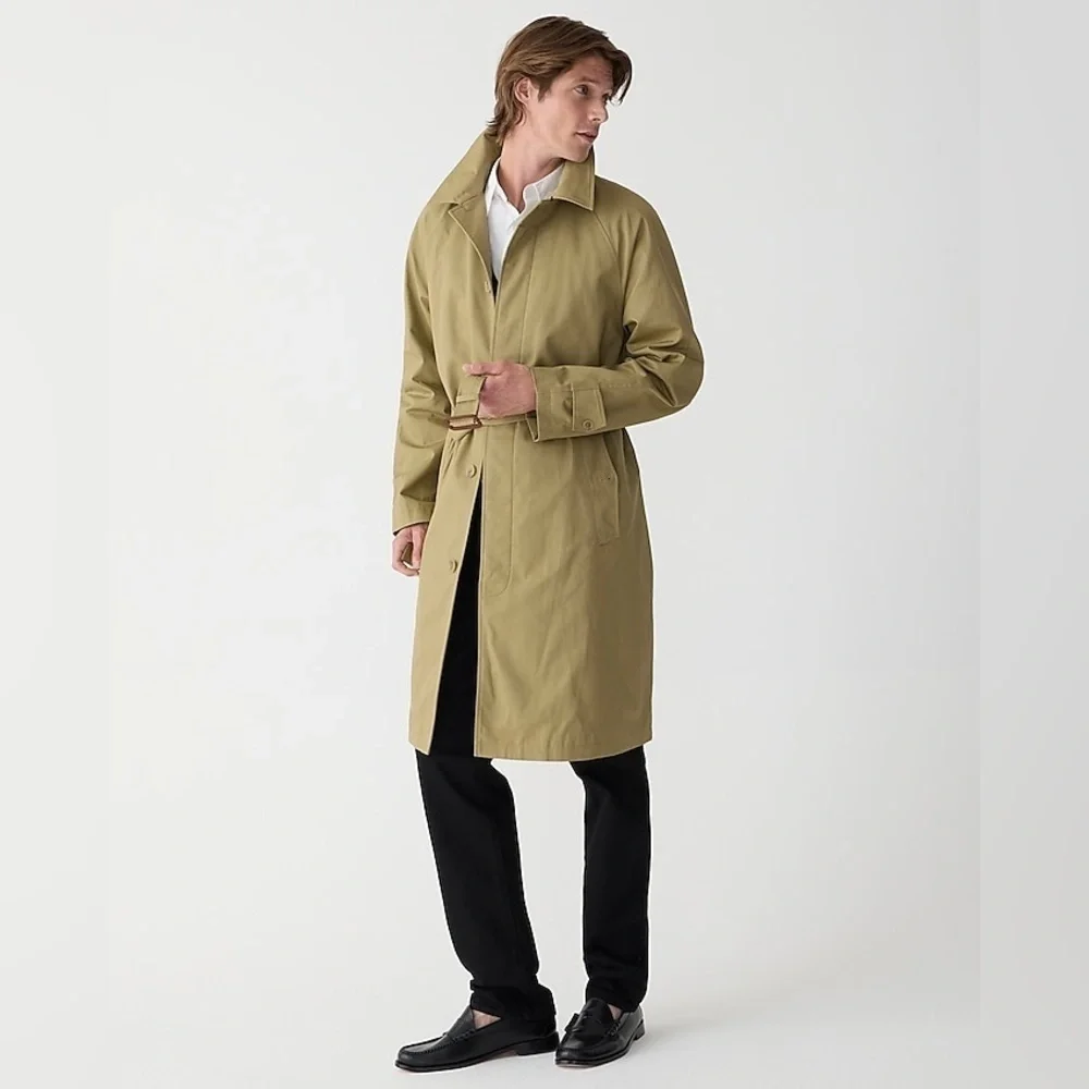 J Crew Ludlow trench coat in water-resistant cotton BS470